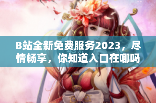 B站全新免費(fèi)服務(wù)2023，盡情暢享，你知道入口在哪嗎？