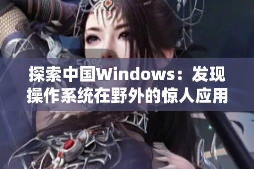 探索中國(guó)Windows：發(fā)現(xiàn)操作系統(tǒng)在野外的驚人應(yīng)用與挑戰(zhàn)