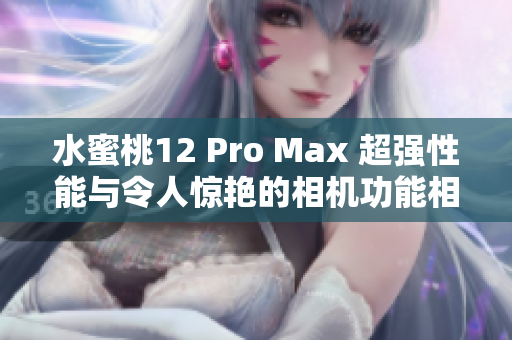 水蜜桃12 Pro Max 超強性能與令人驚艷的相機功能相得益彰