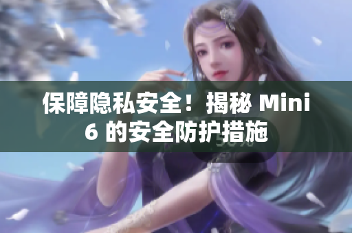 保障隱私安全！揭秘 Mini6 的安全防護措施