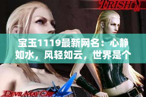 寶玉1119最新網(wǎng)名：心靜如水，風(fēng)輕如云，世界是個大熊貓