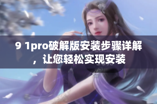 9 1pro破解版安裝步驟詳解，讓您輕松實現(xiàn)安裝
