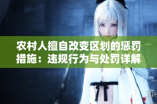 農(nóng)村人擅自改變區(qū)劃的懲罰措施：違規(guī)行為與處罰詳解