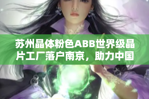 蘇州晶體粉色ABB世界級晶片工廠落戶南京，助力中國晶片制造