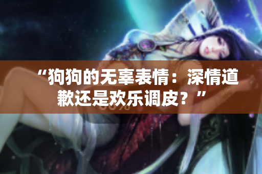“狗狗的無辜表情：深情道歉還是歡樂調(diào)皮？”