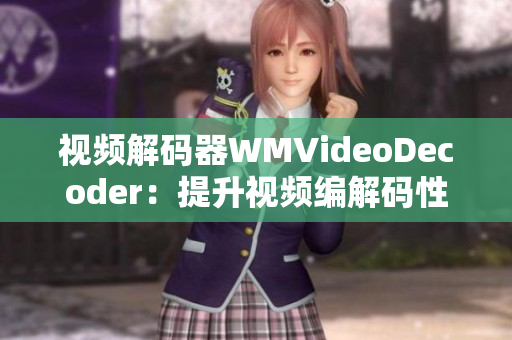 視頻解碼器WMVideoDecoder：提升視頻編解碼性能的關(guān)鍵技術(shù)