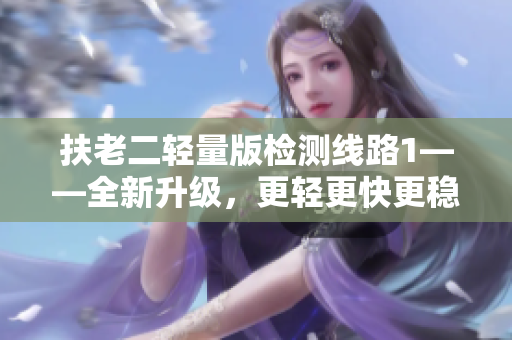 扶老二輕量版檢測線路1——全新升級，更輕更快更穩(wěn)，帶來更優(yōu)質(zhì)的體驗！