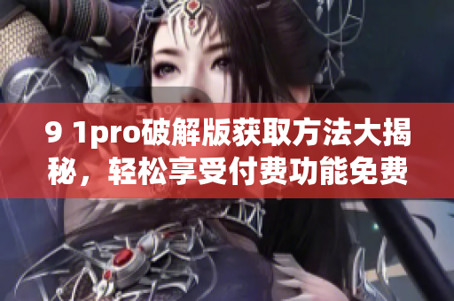9 1pro破解版獲取方法大揭秘，輕松享受付費(fèi)功能免費(fèi)使用