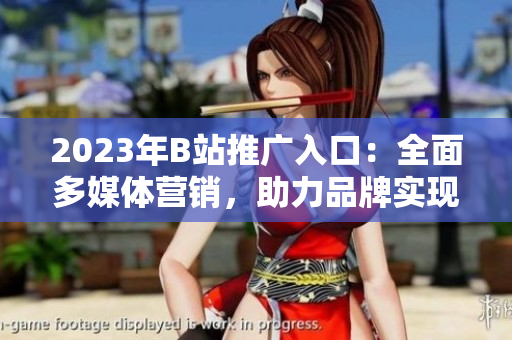 2023年B站推廣入口：全面多媒體營(yíng)銷(xiāo)，助力品牌實(shí)現(xiàn)更多可能