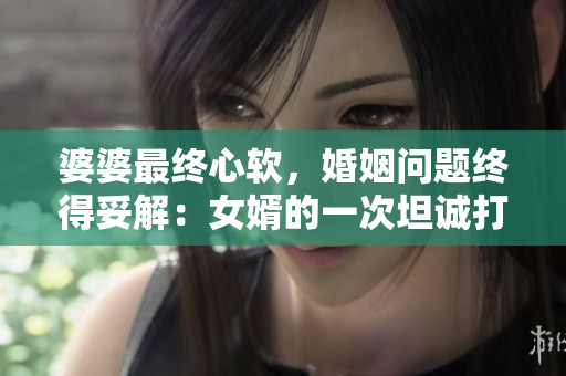 婆婆最終心軟，婚姻問題終得妥解：女婿的一次坦誠打動了她