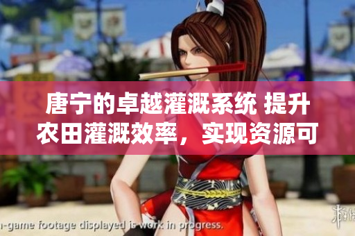 唐寧的卓越灌溉系統(tǒng) 提升農(nóng)田灌溉效率，實(shí)現(xiàn)資源可持續(xù)利用