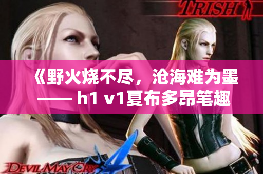 《野火燒不盡，滄海難為墨 —— h1 v1夏布多昂筆趣閣全新火爆小說系列》