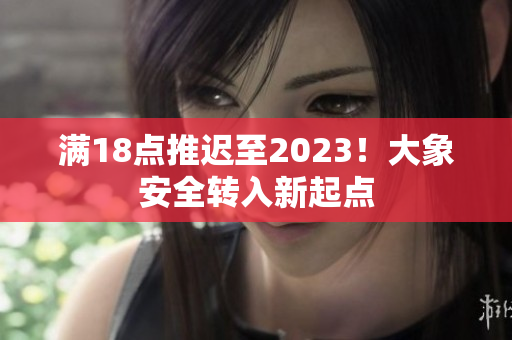 滿18點(diǎn)推遲至2023！大象安全轉(zhuǎn)入新起點(diǎn)