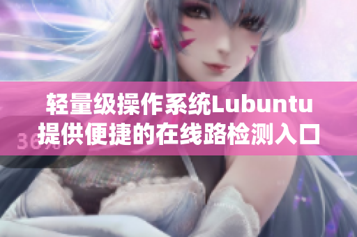 輕量級操作系統(tǒng)Lubuntu提供便捷的在線路檢測入口