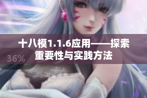 十八模1.1.6應(yīng)用——探索重要性與實踐方法