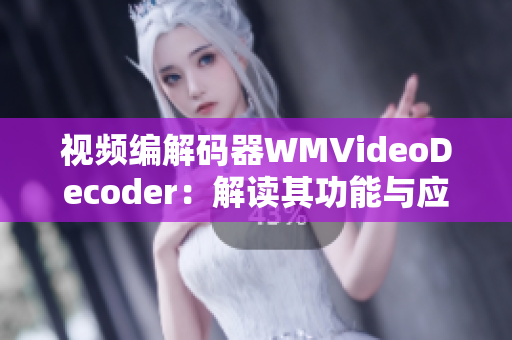 視頻編解碼器WMVideoDecoder：解讀其功能與應(yīng)用領(lǐng)域