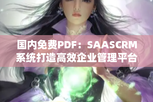 國(guó)內(nèi)免費(fèi)PDF：SAASCRM系統(tǒng)打造高效企業(yè)管理平臺(tái)