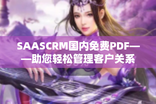SAASCRM國(guó)內(nèi)免費(fèi)PDF——助您輕松管理客戶(hù)關(guān)系